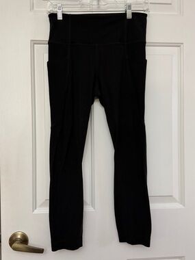 Athleta Black Leggings with Side Pockets